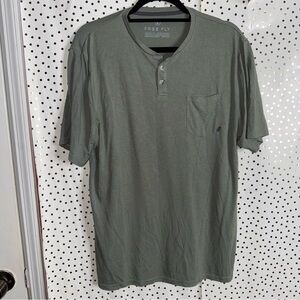 Free fly Green Henley Shirt